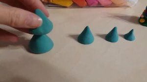 Ёлка из легкого пластилина. Легко и просто!