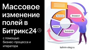 Массовое изменение и корректировка полей элементов с помощью бизнес процесса и итератора Битрикс24