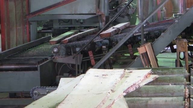 Переработка тонкомера на пилораме Linck