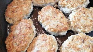 Вкусный ужин//Мясные котлеты с грибами//Давайте приготовим//Пусть вам будет вкусно!
