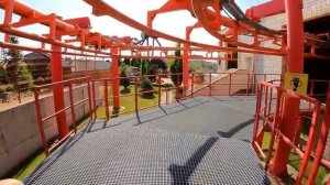 The Mayan Roller Coaster Ride at Theme Park Energylandia in Poland
