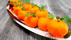 МАНДАРИНКИ. КРАСИВАЯ ЗАКУСКА НА ПРАЗДНИЧНЫЙ СТОЛ. НОВОГОДНИЙ СТОЛ 2022