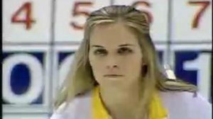 Jennifer Jones Best Curling Shot!