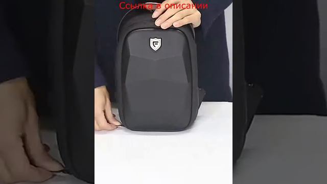 Мужская сумка Fenruien через плечо с USB портом с Алиэкспресс.