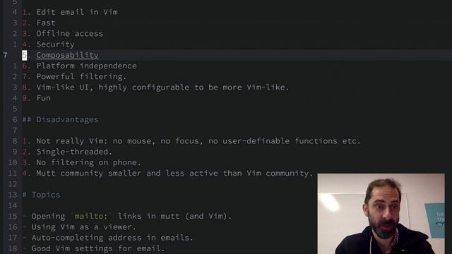 Vim screencast #49: Sending email with vim смотреть онлайн