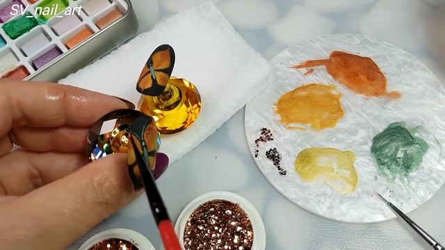 ЭФФЕКТ МЕТАЛЛА АКВАРЕЛЬЮ! / ПЕРЛАМУТРОВАЯ и НЕОНОВАЯ АКВАРЕЛЬ / Бабочки + Абстракция / МК