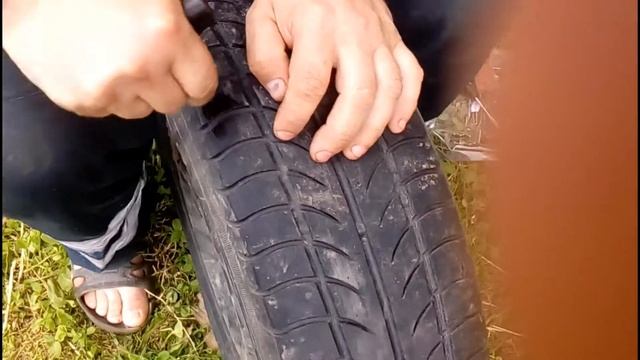 Ремонт автомобильной шины жгутом смотреть онлайн
