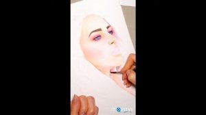 Портрет акварелью.