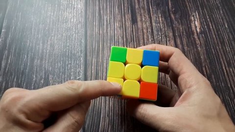 Сборка кубика Рубика третий слой, крест