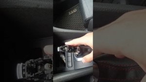 Move selector lever to position P (mk6 GTI)