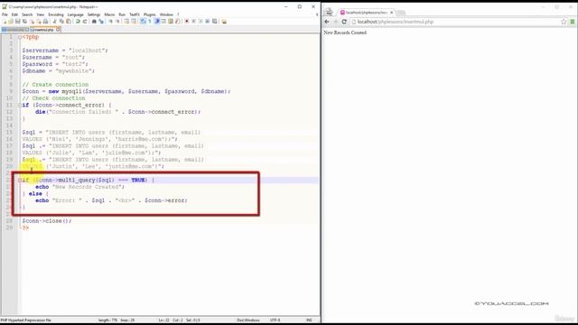 Insert Multiple Records | Ep 22 | MySQL Databases Integration