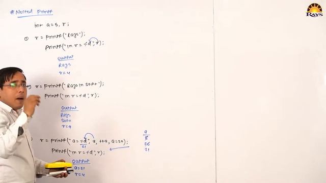 Part 2 : Nested printf in c || Work process of printf in c || Rahul Sir смотреть онлайн