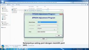 Resetter Epson L1210 L3210 L3250 L3251 L3260 L5290 - Download Gratis dan Cara Reset