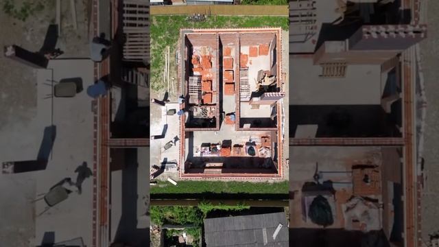 Армопояс. Заливка бетона. #стройка #строительстводома #кирпич #армопояс смотреть онлайн