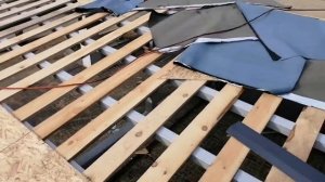 НАВЕС ПЕРЕД ДОМОМ, МЯГКАЯ ЧЕРЕПИЦА ШИНГЛАС начало 1 Часть