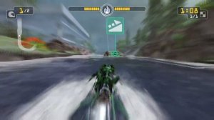 Riptide GP: Renegade defeating boss Krex