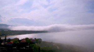 Облака окутали каспийское море. Избербаш. ДАГЕСТАН. СОЛНЕЧНЫЙ БЕРЕГ