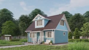 Каркасный дом Енисей 2 6х8