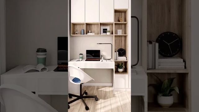 Дизайн гостиной с рабочей зоной! #дизайнквартиры #shorts