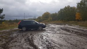 ниссан икстрейл т31 по грязи на летней резине