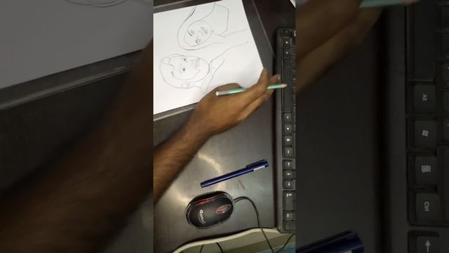 Amit Dhuria and Her Wife Kanika Arya. First Time Meet Sketch Drawing???#viralsketch #youtube смотреть онлайн