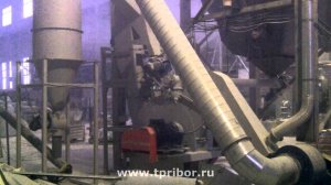 Помол гипса на ударно-центробежной мельнице "ТРИБОКИНЕТИКА"