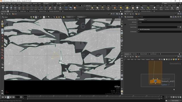 Урок Houdini "Процедурные скалы" - Часть 2 смотреть онлайн