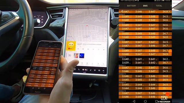 Tesla (OBD 2) scan my Tesla небольшой обзор смотреть онлайн