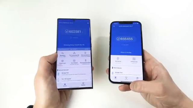 iPhone 12 Pro Max vs Galaxy Note 20 Ultra - подробное сравнение смотреть онлайн