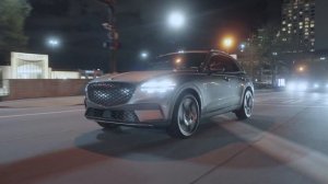 2023 Genesis Electrified  GV70 SUV At NIGHT
