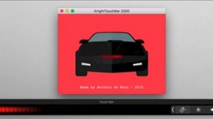 KnightTouchBar 2000 - Bring the KITT 2000 animation to your Macbook Pro TouchBar!
