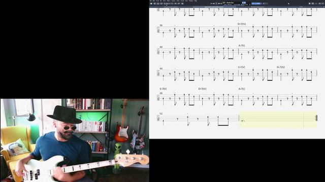 Funky JB Style Bass Riff смотреть онлайн
