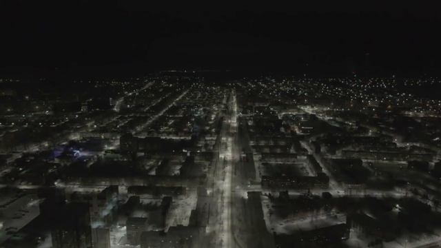 Вятские Поляны, ночная видео съемка с воздуха (квадрокоптер мавик 2) смотреть онлайн