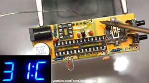 ? ПАЯЮ СОБИРАЮ САМ ЧАСЫ С ТЕРМОМЕТРОМ С АЛИЭКСПРЕСС. KIT DIY НАБОР СОБЕРИ САМ