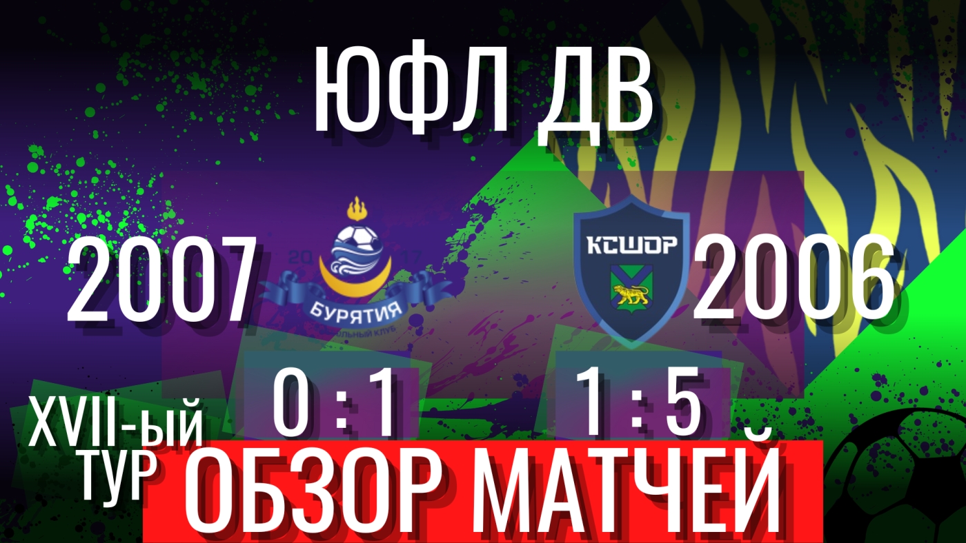 «КСШОР» привезла из Улан-Удэ две победы над местной «Бурятией» / Обзор матчей XVII-го тура ЮФЛ ДВ