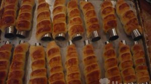 Бездрожжевые слоеные трубочки с кремом
