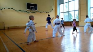 Карате до тренировка. ката Хеян Шодан. 3-й месяц занятий.