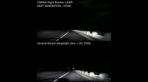 OSRAM Night Breaker LASER NEXT GENERATION 2018 vs General Electric Megalight Ultra+130