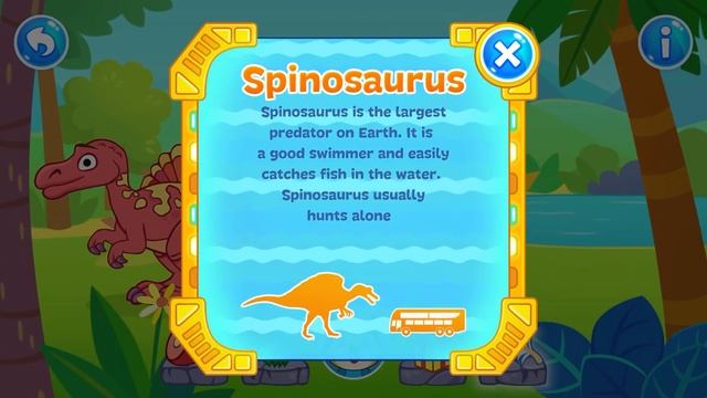 Dinosaur Island - Learn about Dinosaurs #6 - Spinosaurus and Plesiosaurus | AmayaKids Games
