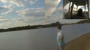 Первый полет самодельного самолета "Бриз"