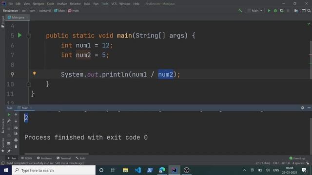 Java Programming  - 8 | Arithmetic Operations | Tamil