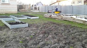 Прицеп для мотоблока на амортизаторах Поездка за торфом