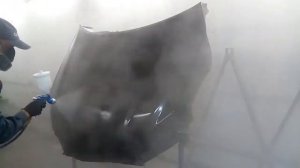Покраска капота лак spectral 575