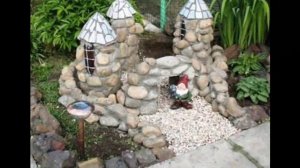 Украшение сада  Замок своими руками