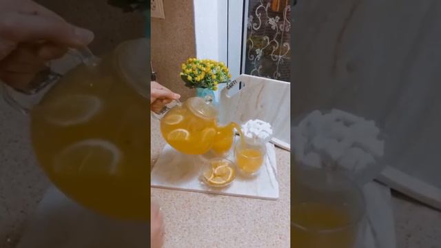 ФРУКТОВЫЙ ЛИМОННО-ИМБИРНЫЙ ЧАЙ\КРАСИВАЯ ПОДАЧА\FRUIT LEMON-GINGER TEA\BEAUTIFUL SERVING