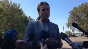 Наталья Королевская на Словянской баррикаде