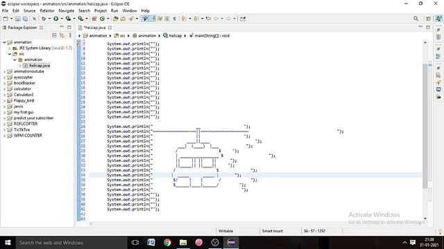 How to create Animation (ASCII) In Java in Eclipse IDE смотреть онлайн