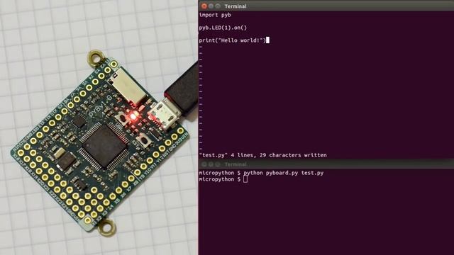 Micro Python pyboard overview смотреть онлайн