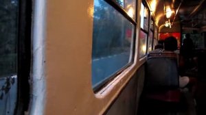 Вечер, город Алушта, троллейбус "Шкода 9т"