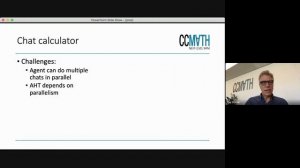 Webinar 'Chat Capacity Calculations' by Prof. dr. Ger Koole - CCmath